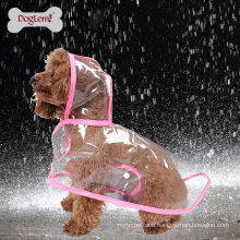 Clear Pet Dog Cat Raincoat Clothes Puppy Glisten Bar Hoody Waterproof Rain Jackets